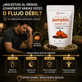 Aceite de Semilla de Calabaza 3000 mg + Saw Palmetto Apoya tu Salud Prostática y fortalece tu cabello desde hoy